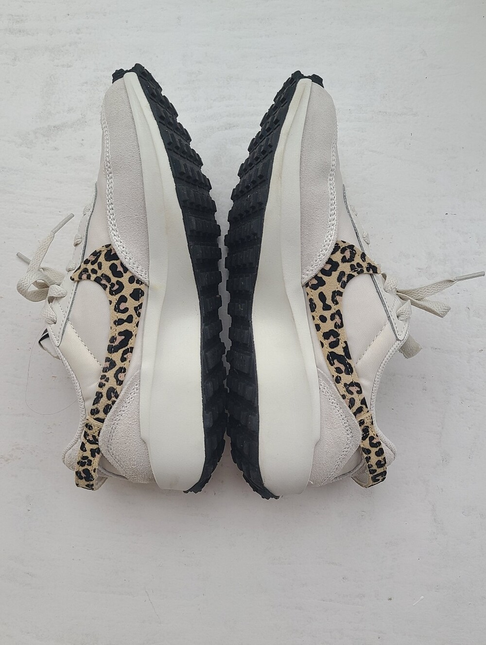 🐆 Nike Waffle Debut Cream and Leopard Print Sneakers - Picture 7 of 10